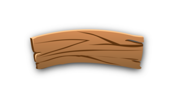 cartoon wooden board png