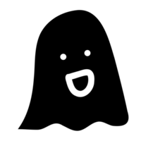 Ghost cartoon drawing for Halloween decor png