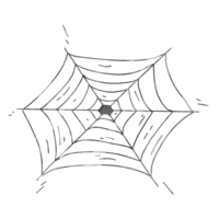 Spider web cartoon painting for decor png