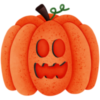 Halloween pumpkin isolated on transparent background png