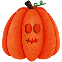 Halloween pumpkin isolated on transparent background png