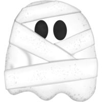 Halloween ghost with mummy isolated on transparent background png