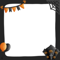 Halloween Rahmen isoliert auf transparent Hintergrund png