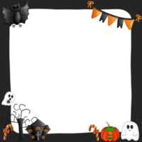 halloween kader geïsoleerd Aan transparant achtergrond png