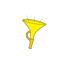 Illustration of a trumpet png