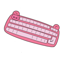 Illustration of a keyboard png