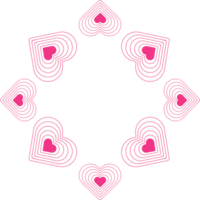 rosado corazón amor decoración png