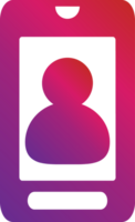 gradient style mobile icon png