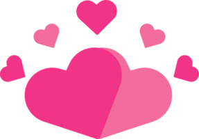 rosa cuore amore decorazione png