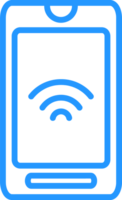 outline mobile phone icon png