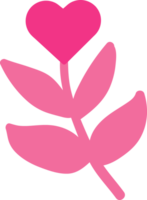 rosa cuore amore decorazione png