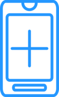 outline mobile phone icon png