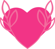 pink heart love decoration png