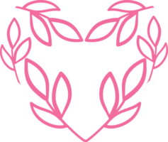 pink heart love decoration png