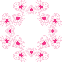 Rosa coração amor decoração png