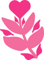 roze hart liefde decoratie png