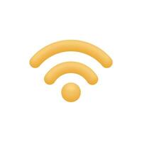 3d Realistic Wireless network vector illustration