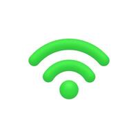 3d Realistic Wireless network vector illustration