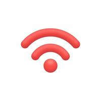 3d Realistic Wireless network vector illustration