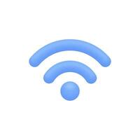 3d Realistic Wireless network vector illustration