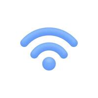 3d Realistic Wireless network vector illustration