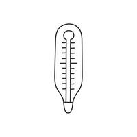 Hand drawn thermometer vector illustration.