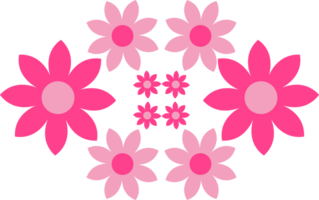 pink flower petal decoration png