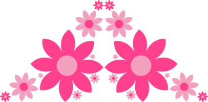 pink flower petal decoration png