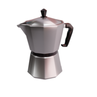 Coffee Moka Pot 3D Icon png