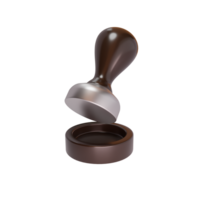 Coffee Tamper 3D icon with pads png