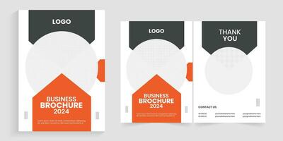 New business marketing bifold a4 brochure cover template vector