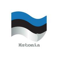 Estonia país bandera icono vector