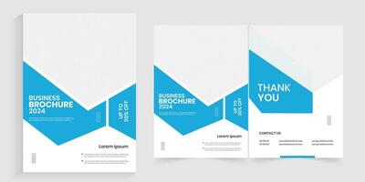 Print corporate business a4 folded best brochure, annual report layout vector