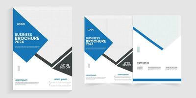 Print corporate business a4 folded best brochure, annual report layout vector