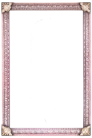 beautiful frame in classic style on transparent background ai generative png