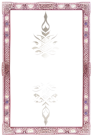 beautiful frame in classic style on transparent background ai generative png