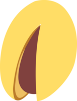a yellow pistachio png