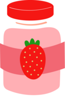 a pink strawberry jam png