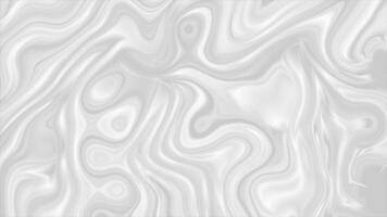 Pearly grey abstract liquid glossy waves motion pattern background. Seamless loop. Video animation Ultra HD 4K 3840x2160