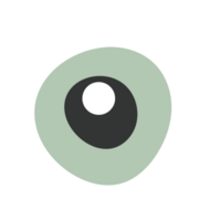 ett grön eyeball png