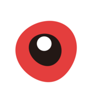 uma vermelho globo ocular png