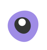 un violet globe oculaire png