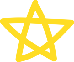 un amarillo estrella png