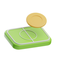 estate gioco frisbee illustrazione 3d png