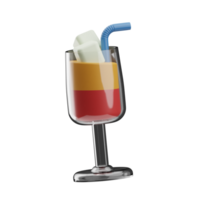 summer game Beverage illustration 3d png