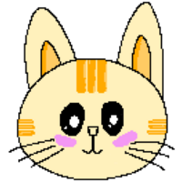 pixel katt söt tecknad serie png