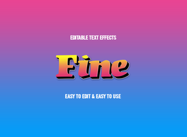 Free PSD fine text style effect