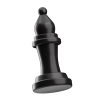 xadrez objeto bispo ilustração 3d png