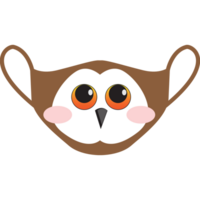 hibou masque pour enfants. png