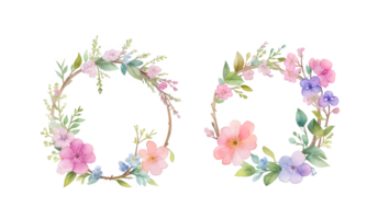 acuarela flor conjunto realista ilustraciones para sencillo y elegante nupcial diseños, fondo de pantalla, saludos, fondos de pantalla, moda, ai generativo png